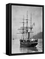 The Terra Nova sailed by Scott, in Antarctic waters, 1910-null-Framed Stretched Canvas