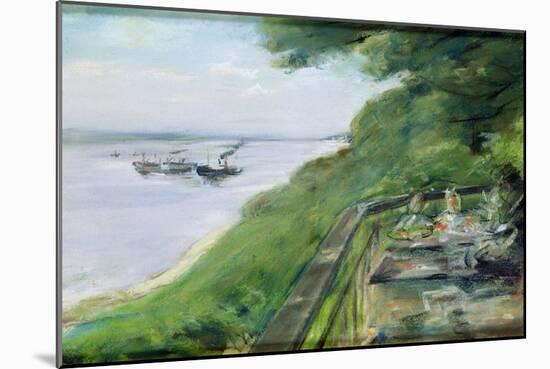 The Terrace at Jacob's Restaurant in Nienstedten-an-der-Elbe, 1902-Max Liebermann-Mounted Giclee Print