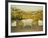 The Terrace at Marquayrol, Le Terrasse de Marquayrol, 1920-Henri Martin-Framed Giclee Print