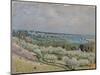 The Terrace at Saint-Germain, Spring, 1875-Alfred Sisley-Mounted Giclee Print