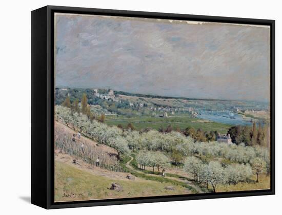 The Terrace at Saint-Germain, Spring, 1875-Alfred Sisley-Framed Stretched Canvas