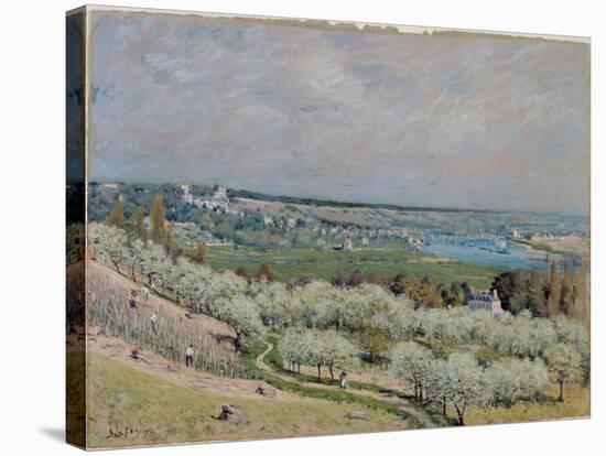 The Terrace at Saint-Germain, Spring, 1875-Alfred Sisley-Stretched Canvas