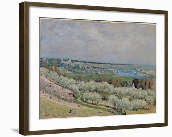 The Terrace at Saint-Germain, Spring, 1875-Alfred Sisley-Framed Giclee Print