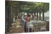 The Terrace at the Restaurant Jacob in Nienstedten on the Elbe River, 1902-Max Liebermann-Stretched Canvas