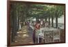 The Terrace at the Restaurant Jacob in Nienstedten on the Elbe River, 1902-Max Liebermann-Framed Giclee Print