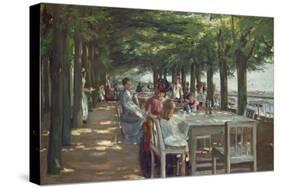 The Terrace at the Restaurant Jacob in Nienstedten on the Elbe River, 1902-Max Liebermann-Stretched Canvas