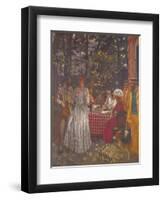The Terrace at Vasouy, the Lunch, 1901-Édouard Vuillard-Framed Giclee Print