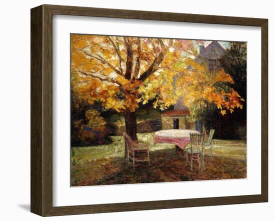 The Terrace, Autumn-Victor Charreton-Framed Giclee Print
