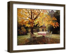 The Terrace, Autumn-Victor Charreton-Framed Giclee Print