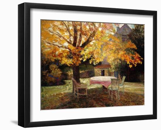 The Terrace, Autumn-Victor Charreton-Framed Giclee Print