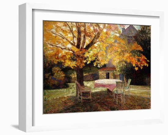 The Terrace, Autumn-Victor Charreton-Framed Giclee Print