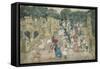 The Terrace Bridge, Central Park, 1901-Maurice Brazil Prendergast-Framed Stretched Canvas