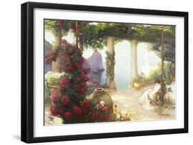 The Terrace, Capri-Karl Maria Schuster-Framed Premium Giclee Print