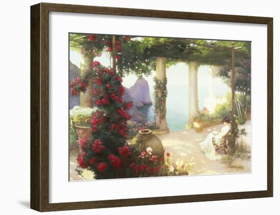 The Terrace, Capri-Karl Maria Schuster-Framed Premium Giclee Print