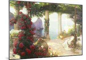 The Terrace, Capri-Karl Maria Schuster-Mounted Premium Giclee Print