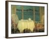 The Terrace in Front of the Bay of St. Tropez. 1929-Henri Eugene Augustin Le Sidaner-Framed Giclee Print