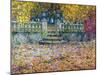 The Terrace in the Autumn, Gerberoy, 1922-Henri Eugene Augustin Le Sidaner-Mounted Giclee Print