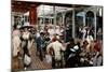 The Terrace of a Cafe, Mar Del Plata, Argentina, 1912-Eugenio Alvarez dumont-Mounted Giclee Print