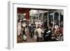 The Terrace of a Cafe, Mar Del Plata, Argentina, 1912-Eugenio Alvarez dumont-Framed Giclee Print