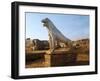 The Terrace of Lions in Marble from Naxos-null-Framed Giclee Print