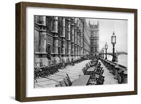 The Terrace of the House of Commons, London, 1926-1927-null-Framed Giclee Print