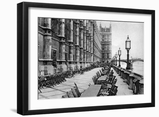 The Terrace of the House of Commons, London, 1926-1927-null-Framed Giclee Print