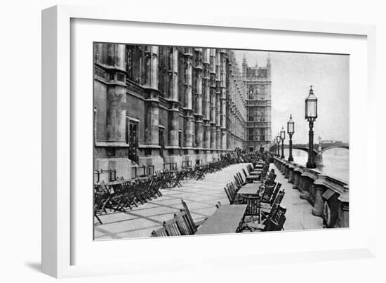 The Terrace of the House of Commons, London, 1926-1927-null-Framed Giclee Print