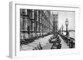 The Terrace of the House of Commons, London, 1926-1927-null-Framed Giclee Print