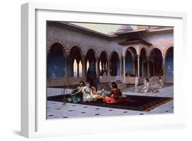 The Terrace of the Seraglio, 1886-Jean Leon Gerome-Framed Giclee Print