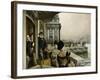 The Terrace of the Trafalgar Tavern, Greenwich, circa 1878-James Tissot-Framed Giclee Print