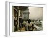 The Terrace of the Trafalgar Tavern, Greenwich, circa 1878-James Tissot-Framed Giclee Print