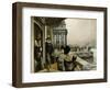 The Terrace of the Trafalgar Tavern, Greenwich, circa 1878-James Tissot-Framed Premium Giclee Print