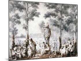 The Terrace of the Tuileries, 1807-Jean Pierre Norblin-Mounted Giclee Print