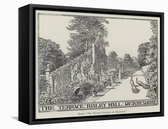 The Terrace, Risley Hall, Derbyshire-null-Framed Stretched Canvas