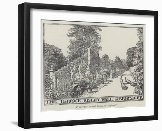The Terrace, Risley Hall, Derbyshire-null-Framed Giclee Print