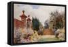 The Terrace Steps, Penshurst, 1903-George Samuel Elgood-Framed Stretched Canvas