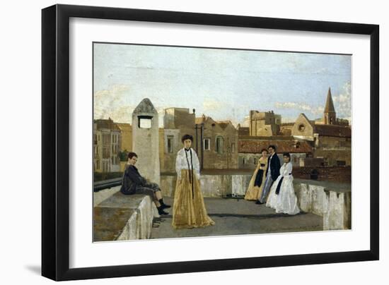 The Terrace-Edoardo Dalbono-Framed Giclee Print