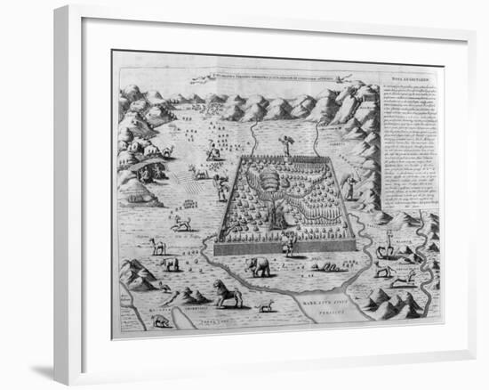 The Terrestrial Paradise, 1675-Athanasius Kircher-Framed Giclee Print