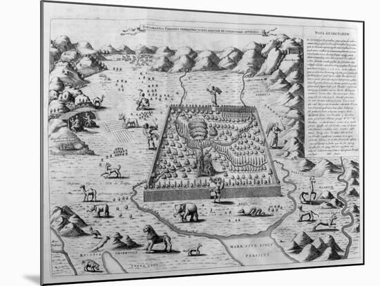 The Terrestrial Paradise, 1675-Athanasius Kircher-Mounted Giclee Print