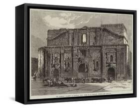 The Terrible Calamity in Santiago, Chili, Ruins of La Compania Church-null-Framed Stretched Canvas