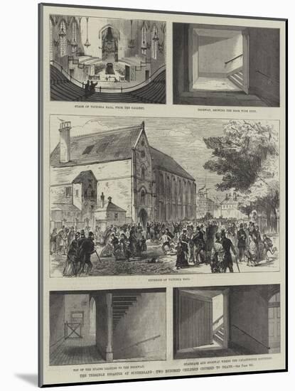 The Terrible Disaster at Sunderland, Two Hundred Children Crushed to Death-null-Mounted Giclee Print