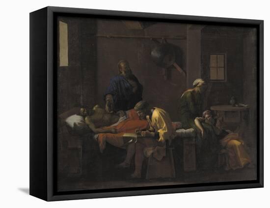 The Testament of Eudamidas, 1644-48-Nicolas Poussin-Framed Stretched Canvas