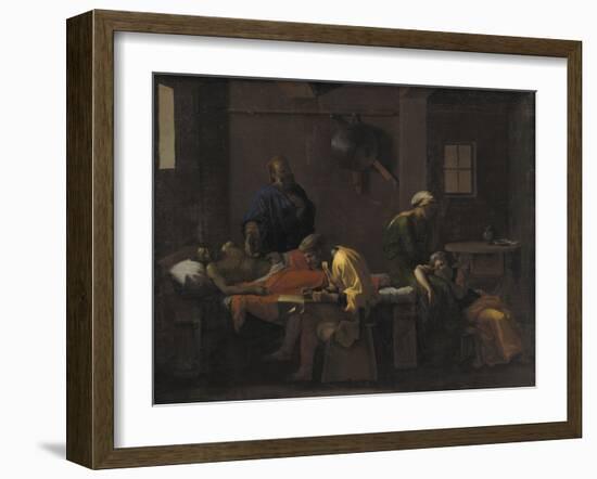 The Testament of Eudamidas, 1644-48-Nicolas Poussin-Framed Giclee Print