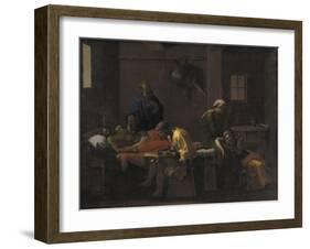 The Testament of Eudamidas, 1644-48-Nicolas Poussin-Framed Giclee Print