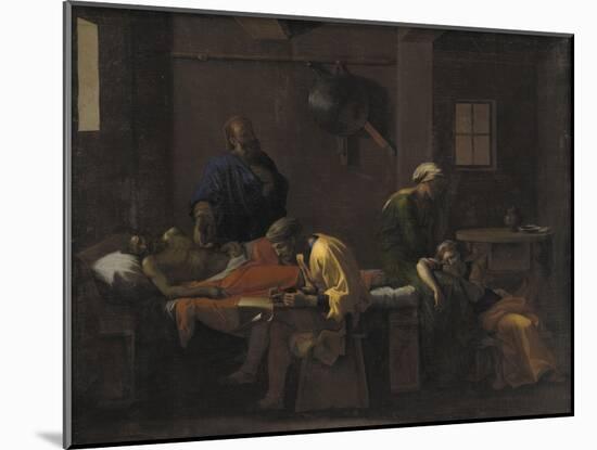 The Testament of Eudamidas, 1644-48-Nicolas Poussin-Mounted Giclee Print