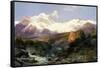 The Teton Range, 1897-Thomas Moran-Framed Stretched Canvas