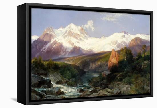 The Teton Range, 1897-Thomas Moran-Framed Stretched Canvas