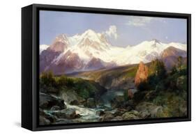 The Teton Range, 1897-Thomas Moran-Framed Stretched Canvas