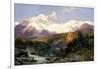 The Teton Range, 1897-Thomas Moran-Framed Giclee Print