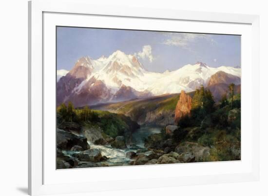 The Teton Range, 1897-Thomas Moran-Framed Giclee Print